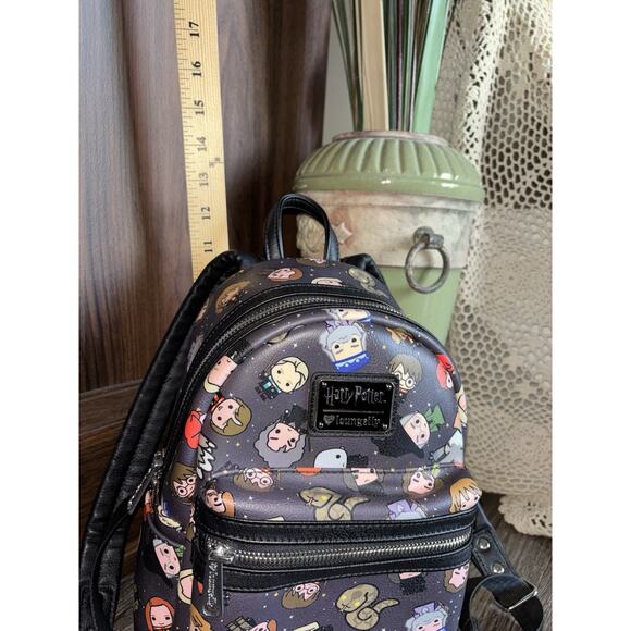 Loungefly Harry Potter Characters Double Strap Backpack Excellent Condition - Picture 5 of 9